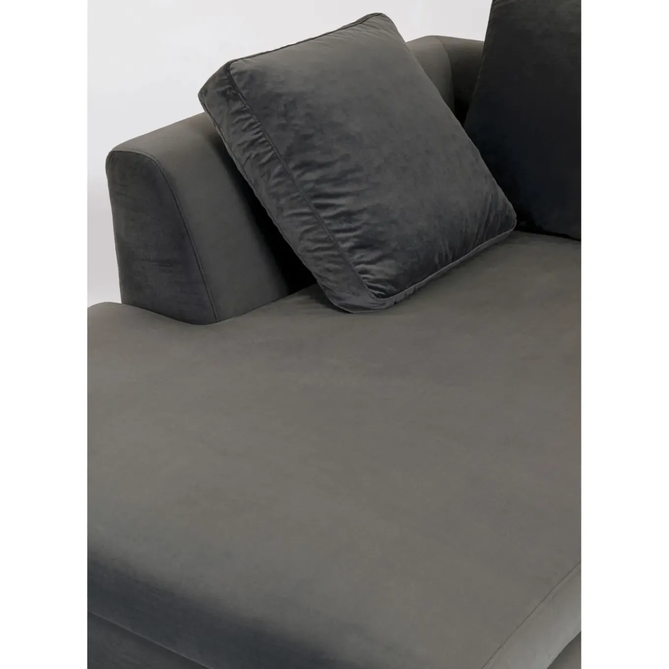 Canapés D Angle Gianni Pm Velours Gris Gauche