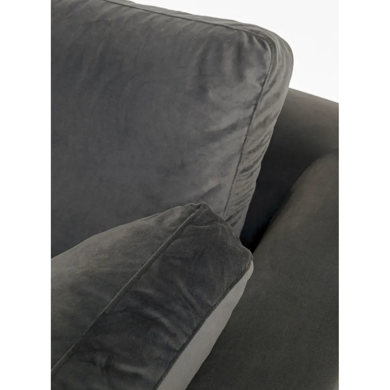 Canapés D Angle Gianni Pm Velours Gris Gauche