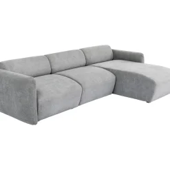 Canapés D Angle Lucca Gris Droite 255Cm