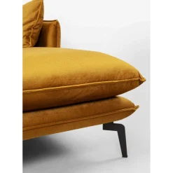 Canapés D Angle Monza Droite Velours Curry 296Cm