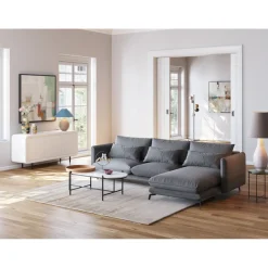 Canapés D Angle Monza Droite Gris 296Cm