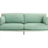 Canapés Shirly 3-Places Vert Menthe 221Cm