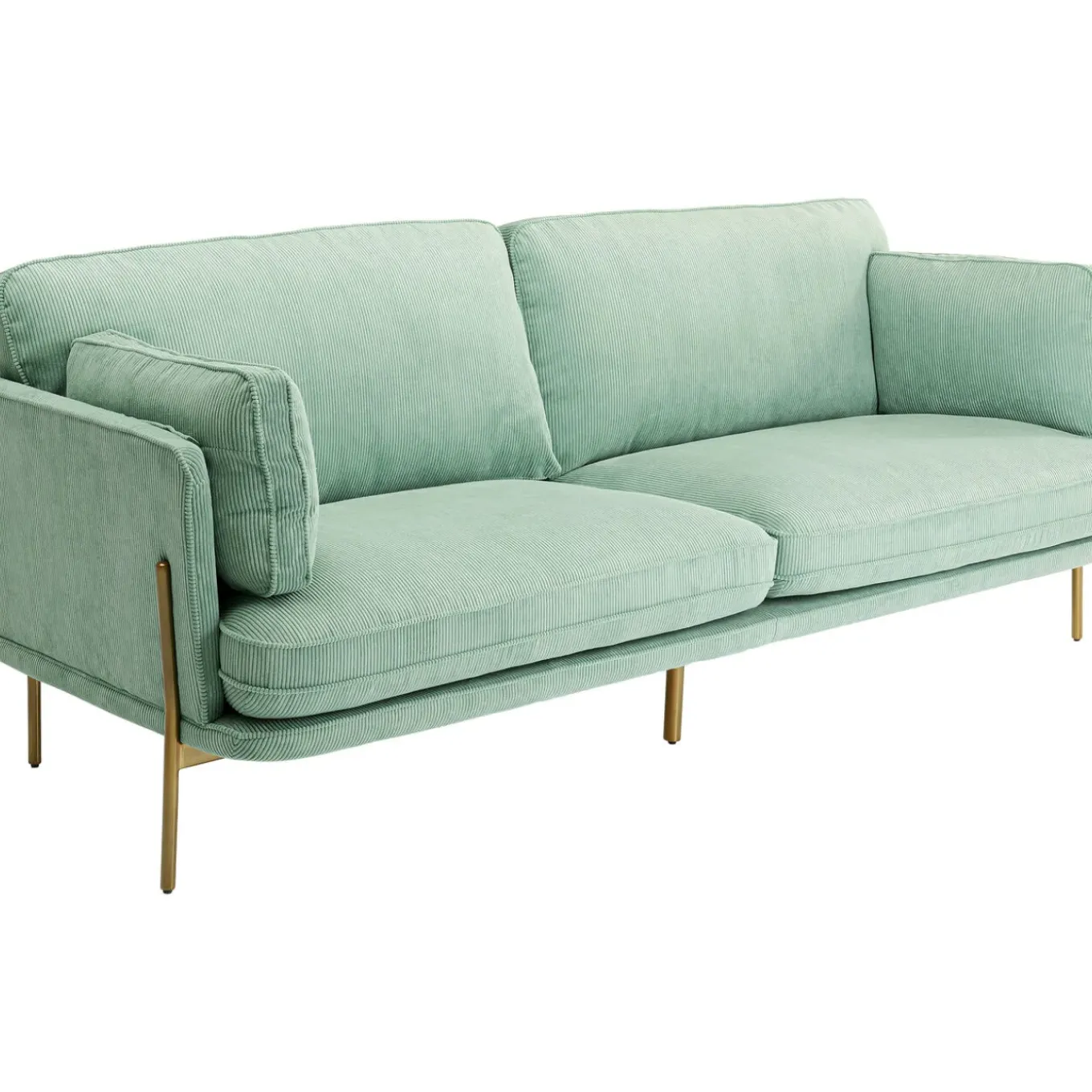 Canapés Shirly 3-Places Vert Menthe 221Cm