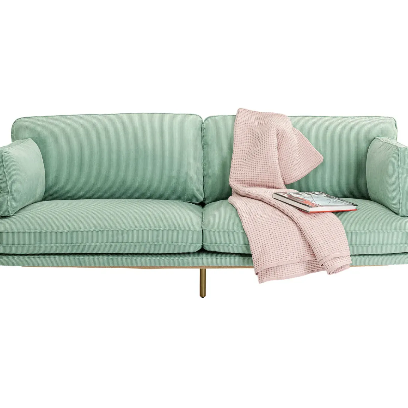 Canapés Shirly 3-Places Vert Menthe 221Cm