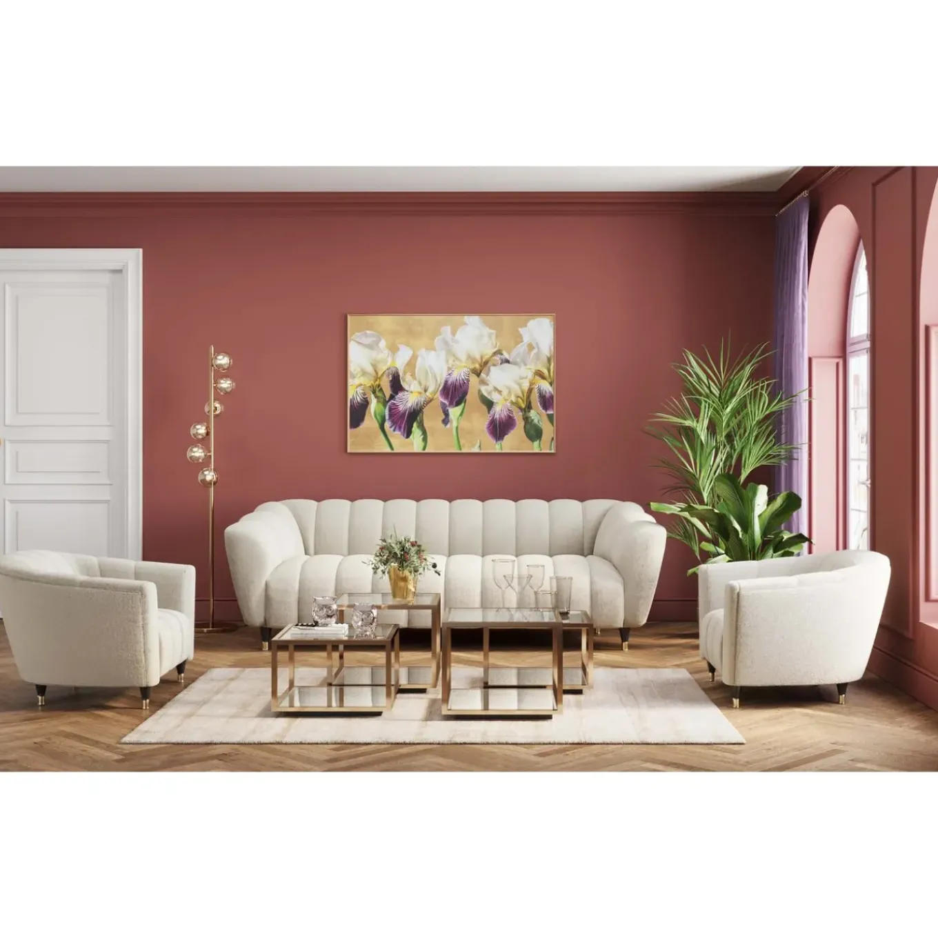 Canapés Spectra 3-Places Blanc 245Cm