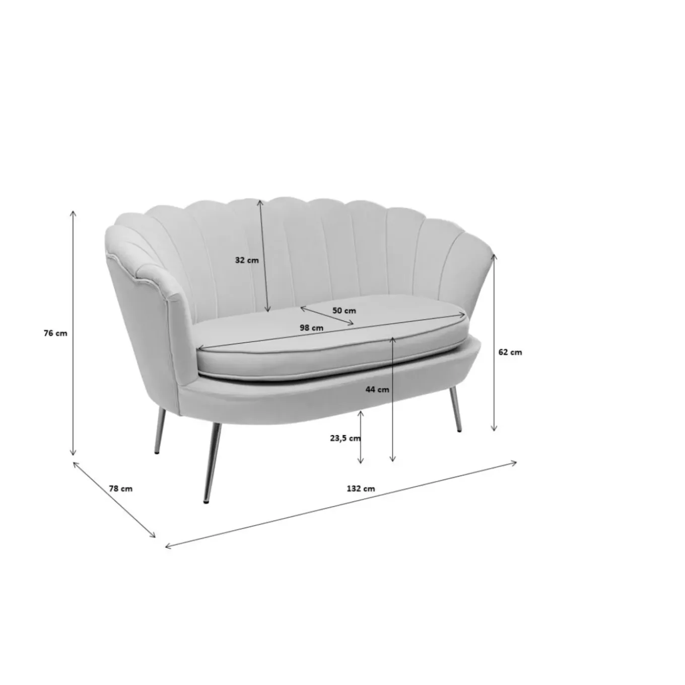 Canapés Water Lily 2-Seater Oro Beige