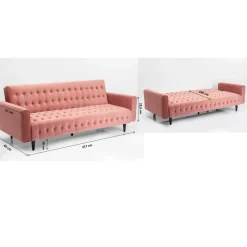Canapés-Lit Milchbar Mauve 219Cm