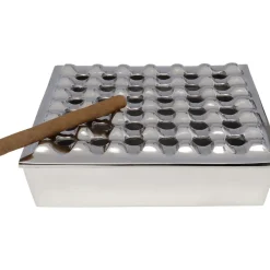 Cendrier Soho Carre Argente 25X25Cm