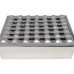 Cendrier Soho Carre Argente 25X25Cm