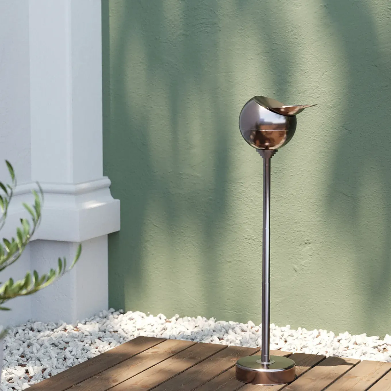 Cendrier Sur Pied Spheric Gunmetal