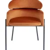 Chaise A. Acc. Alexia.Velours Orange