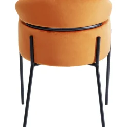 Chaise A. Acc. Alexia.Velours Orange