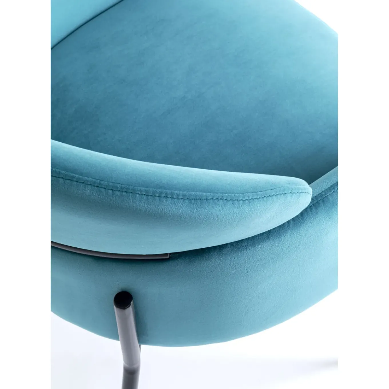 Chaise A. Acc. Alexia.Velours Bleu