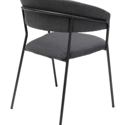 Chaise A. Acc. Belle Anthracite (2/Set)