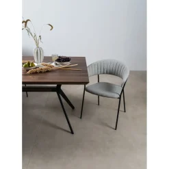 Chaise A. Acc. Belle Gris Clair (2/Set)