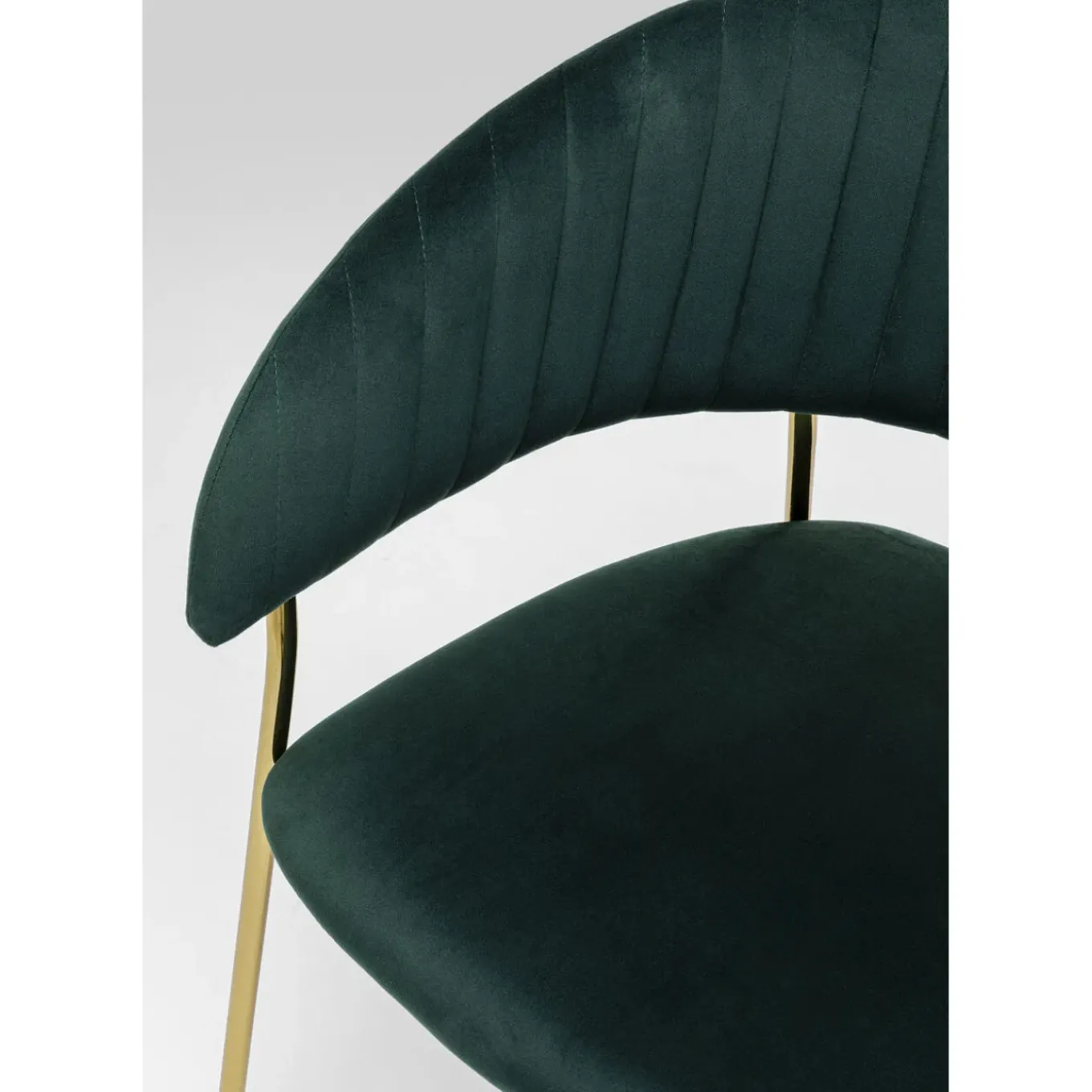 Chaise A. Acc. Belle Velvet Vert (2/Set)