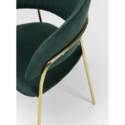 Chaise A. Acc. Belle Velvet Vert (2/Set)