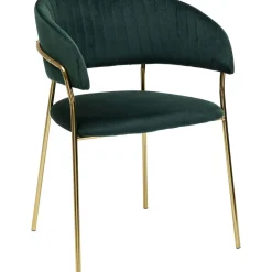 Chaise A. Acc. Belle Velvet Vert (2/Set)