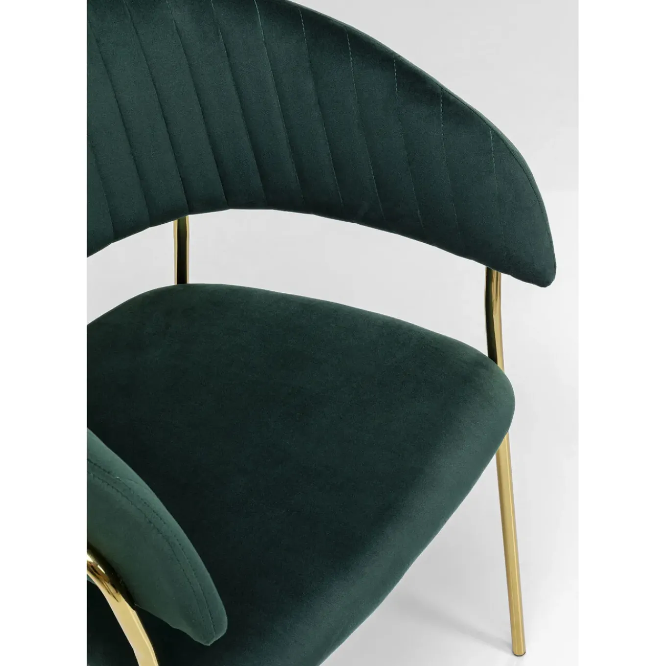 Chaise A. Acc. Belle Velvet Vert (2/Set)