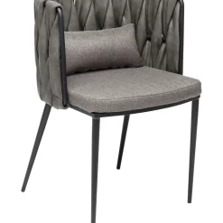Chaise A. Acc. Cheerio Gris Av. Coussin