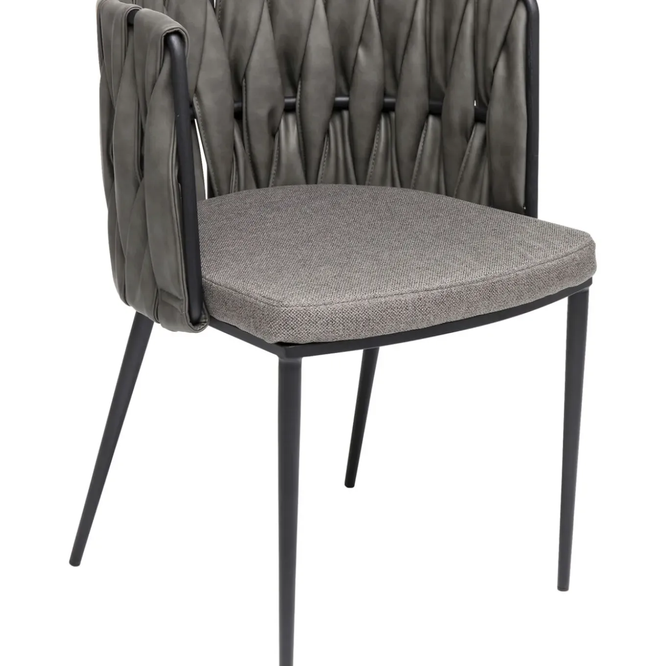 Chaise A. Acc. Cheerio Gris Av. Coussin