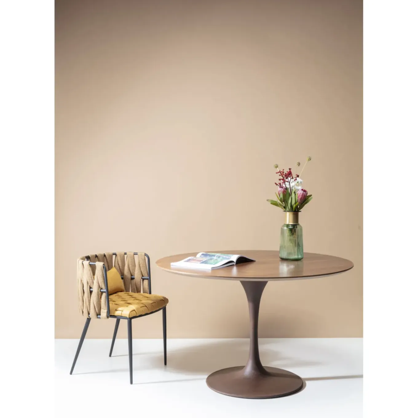 Chaise A. Acc. Cheerio Jaune A.Coussin