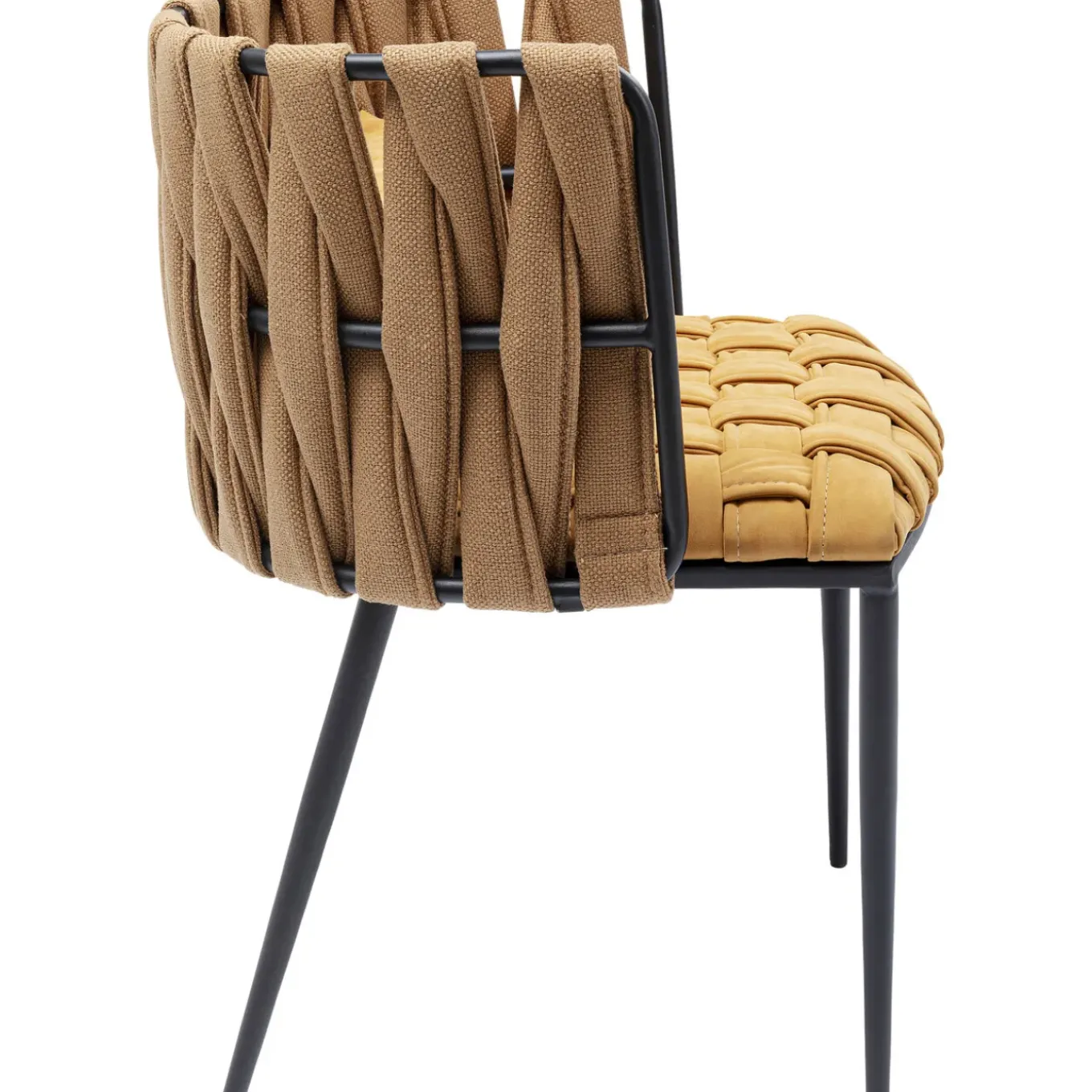 Chaise A. Acc. Cheerio Jaune A.Coussin