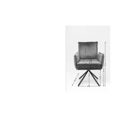 Chaise A. Acc. Chelsea.Marron