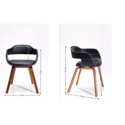 Chaise A. Acc. Costa.Noyer