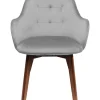 Chaise A. Acc. Dark Lady Velours Gris