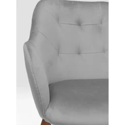 Chaise A. Acc. Dark Lady Velours Gris