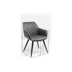Chaise A. Acc. Harry Rouge-Rouille