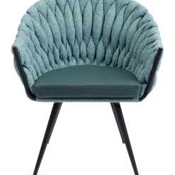 Chaise A. Acc. Knot Bleu Petrole