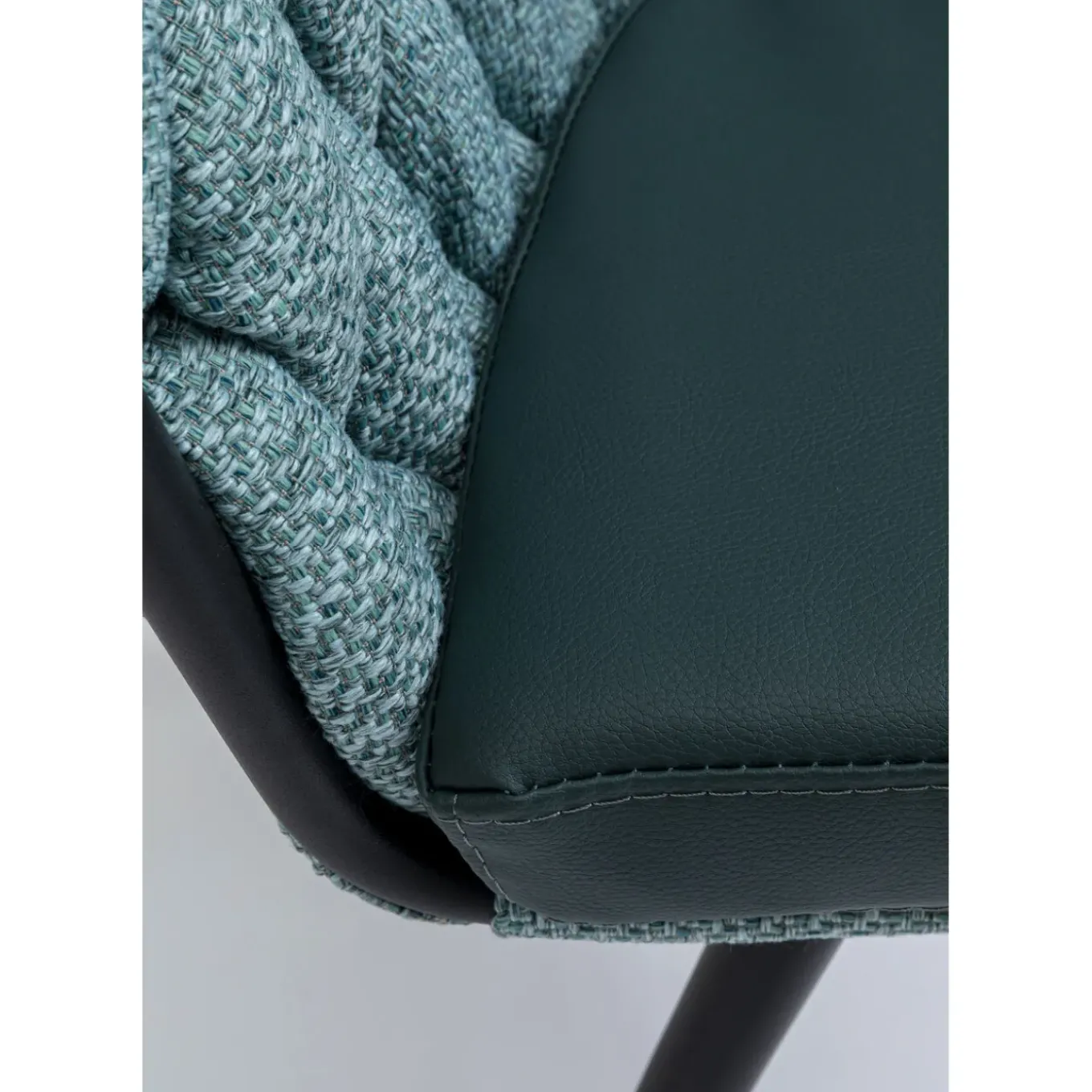Chaise A. Acc. Knot Bleu Petrole