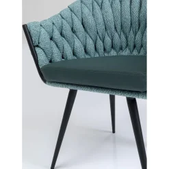 Chaise A. Acc. Knot Bleu Petrole