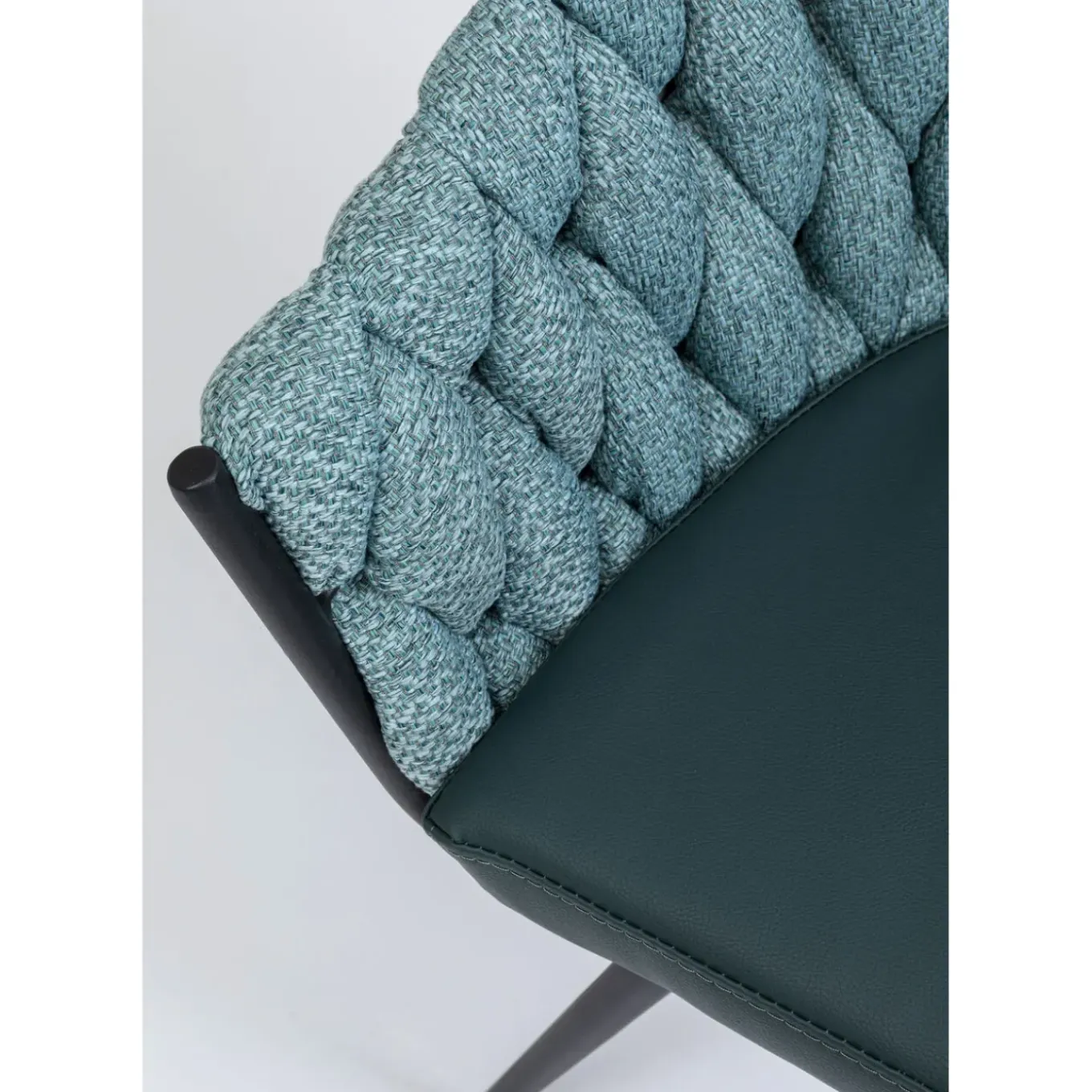 Chaise A. Acc. Knot Bleu Petrole
