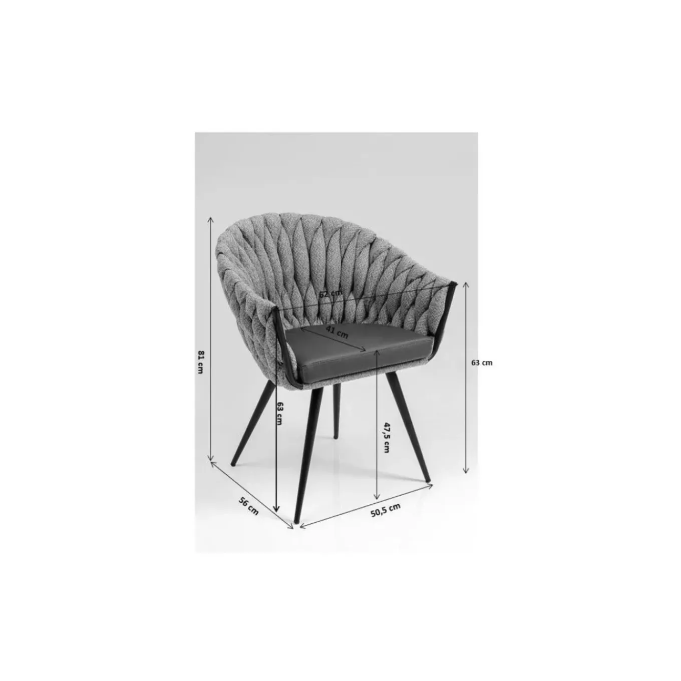 Chaise A. Acc. Knot Tweed