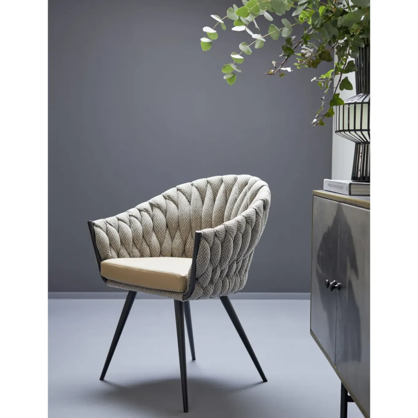 Chaise A. Acc. Knot Tweed