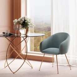 Chaise A. Acc. Lorena Turquoise