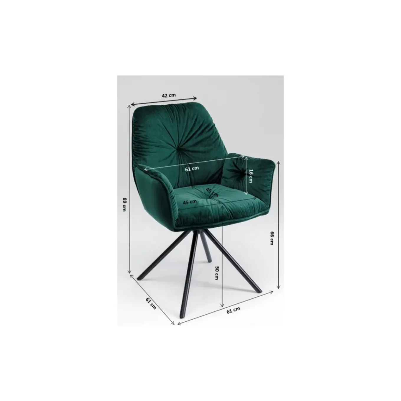 Chaise A. Acc. Mila.Vert