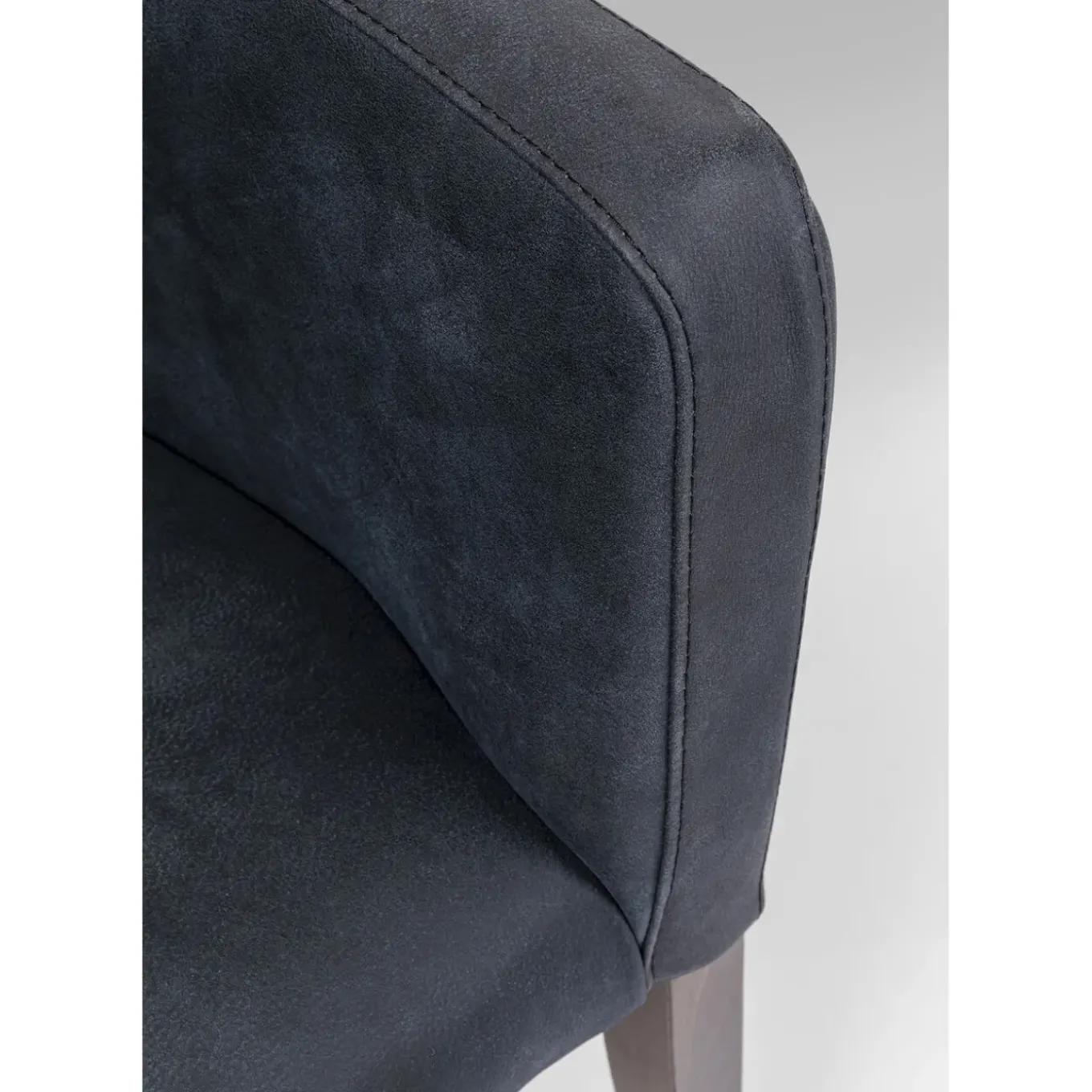 Chaise A. Acc. Mode Cuir Anthracite