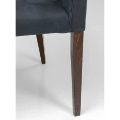 Chaise A. Acc. Mode Cuir Anthracite