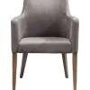 Chaise A. Acc. Mode Velours Gris
