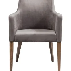 Chaise A. Acc. Mode Velours Gris