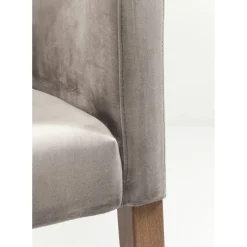 Chaise A. Acc. Mode Velours Gris