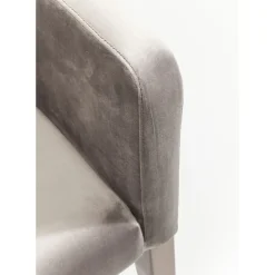 Chaise A. Acc. Mode Velours Gris