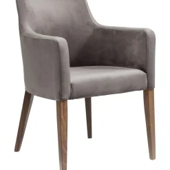 Chaise A. Acc. Mode Velours Gris