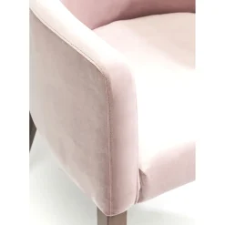 Chaise A. Acc. Mode Velours Rose