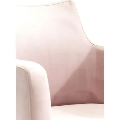 Chaise A. Acc. Mode Velours Rose