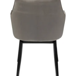 Chaise A. Acc. Modino Velours Gris